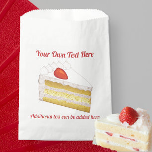 Celebration Sponge Cake - Tres Leches custom text Favour Bag