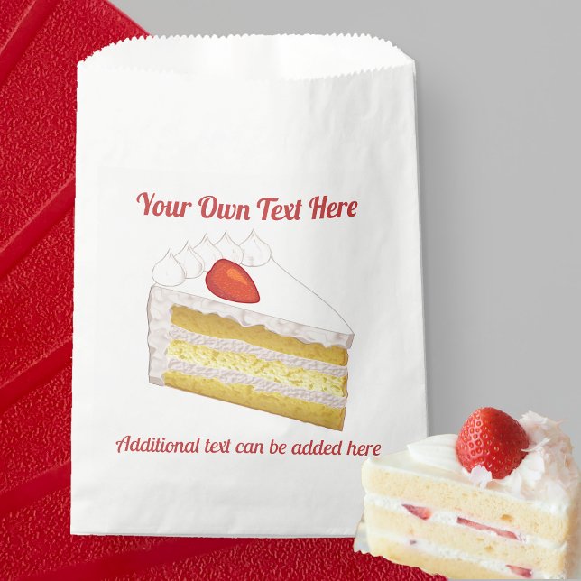 Celebration Sponge Cake - Tres Leches custom text Favour Bag (Creator Uploaded)