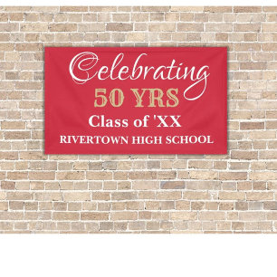 Celebration Time! CUSTOM Class Reunion banner