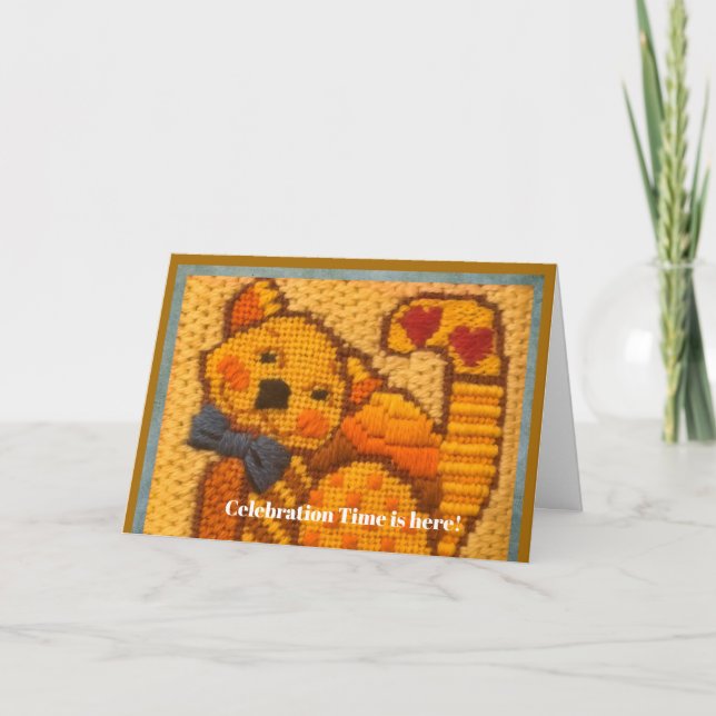 Celebration time Happy Cat Birthday! Card (Front)