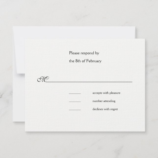 Celebration Wedding Pink response card (Front)