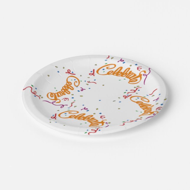 Celebrations Paper Plate (Angled)