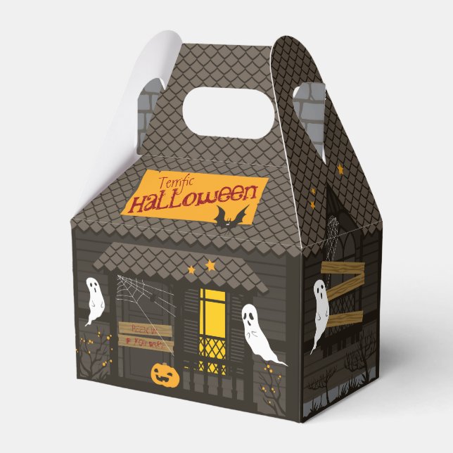 Celebrations Street - Halloween (dark) Favor Box (Front Side)