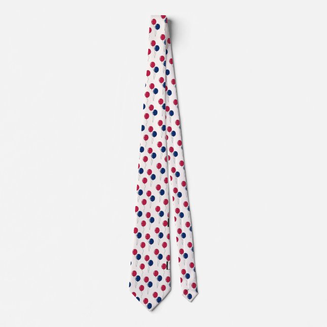 Celebratory Balloons Men’s Neck Tie (Front)