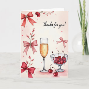 Celebratory Champagne Card