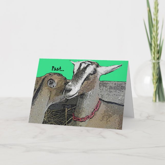 Celebratory  Humor Greeting Card (Front)