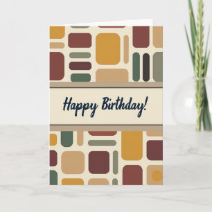 Celebratory Mid Century Pattern Card