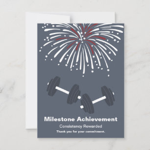 Celebratory Milestone Thanks For Your Commitment Postcard