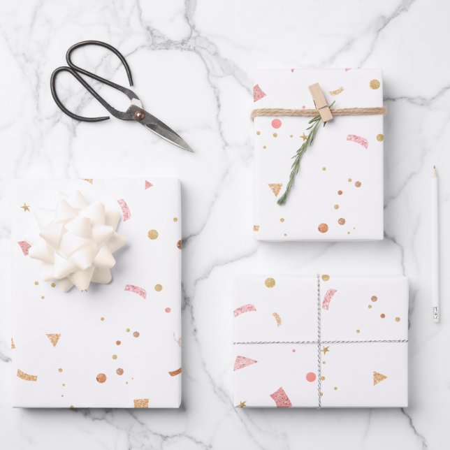 Celebratory Ornaments 1 Wrapping Paper Sheet (Front)