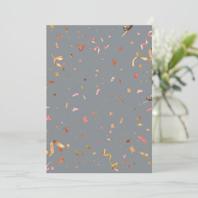 Celebratory Ornaments 3 Card (Standing Front)