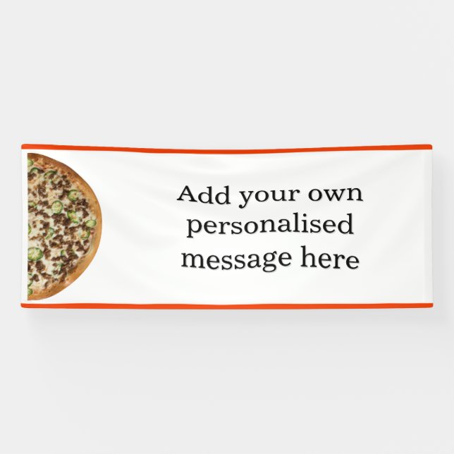 Celebratory Pizza Banner (Horizontal)