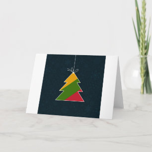 Celebratory tree holiday card