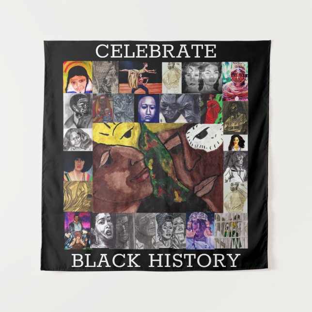 CÉLÉBRER LA tapisserie CULTURE NOIRE (Devant)