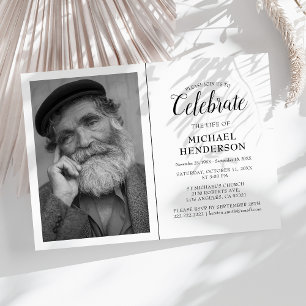 Célébrer La Vie De   Invitation De Mémorial Funéra