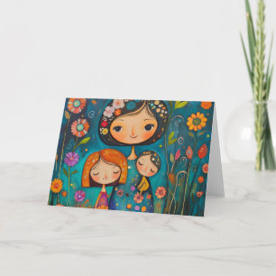 Célébrer l'amour d'une mère" Carte de voeux