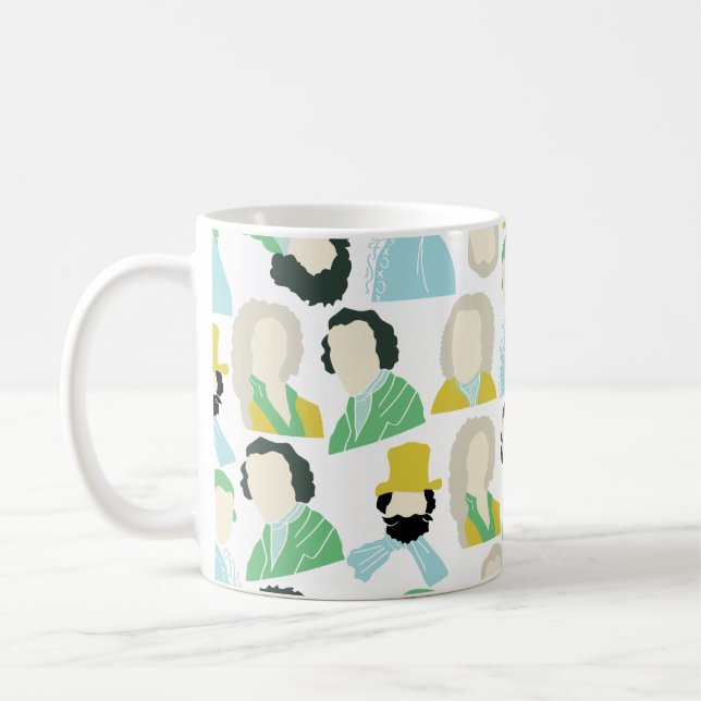 Célèbres compositeurs tasse à café (Gauche)