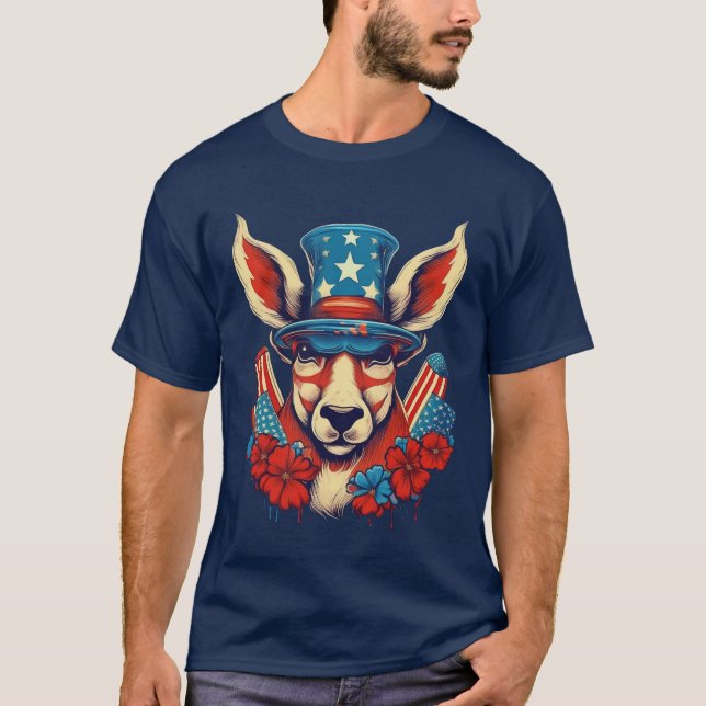 Célébrez en style avec les T-shirts du 4 juillet (Devant)