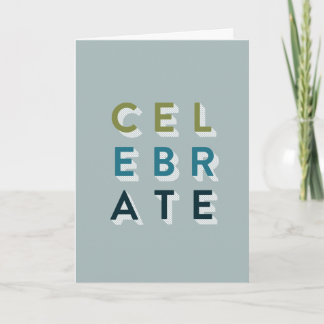 Célébrez la carte d'anniversaire, la carte d'anniv
