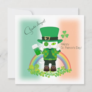 Célébrez la Saint Patrick avec une carte Chat Luck