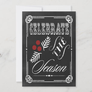Célébrez la saison ! Carte de vacances professionn