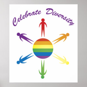 Célébrez les affiches du cercle de la diversité