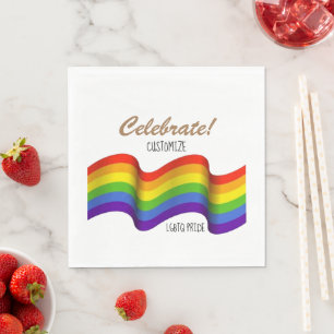 Célébrez les serviettes en papier Pride