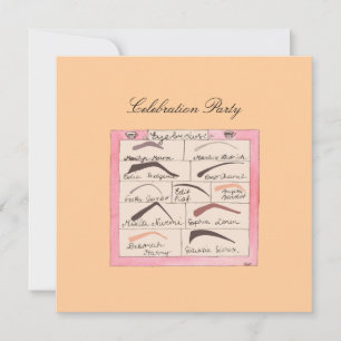 Celebrity Eyebrows -  Invitations / RSVP