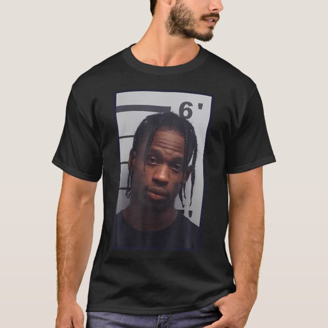 Celebrity Mugshots  Famous Rapper T-Shirt (Front)