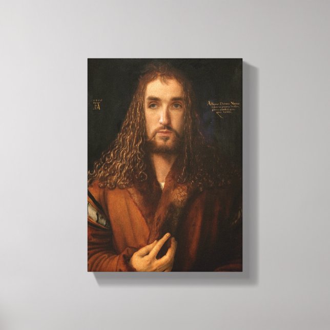 Celebrity Self Portrait as Albrecht Dürer Canvas Print (Front)