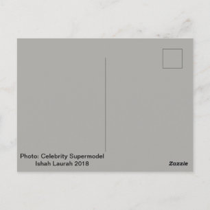Celebrity Supermodel Ishah Laurah 2018 Postcard