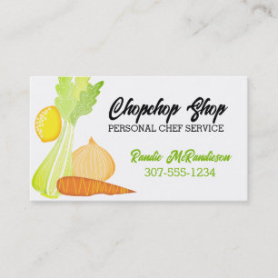 celery carrot lemon fruit vegetable business ca... business card