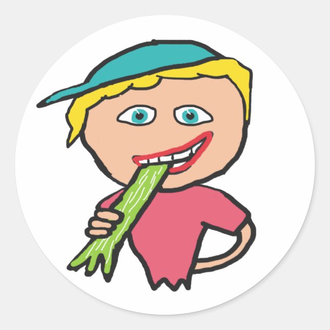 Celery Classic Round Sticker (Front)