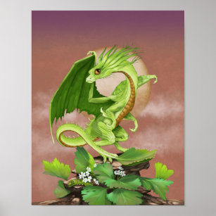 Celery Dragon 11x14 (4x6 and up) Poster