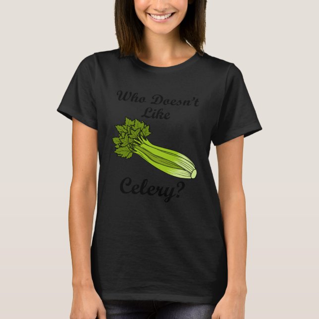 Celery Food Vegetable Delicious Leek T-Shirt (Front)