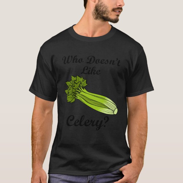 Celery Food Vegetable Delicious Leek T-Shirt (Front)