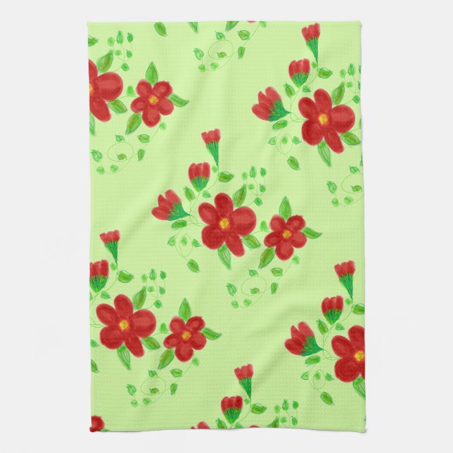 Celery Green Kitchen Towel (Vertical)