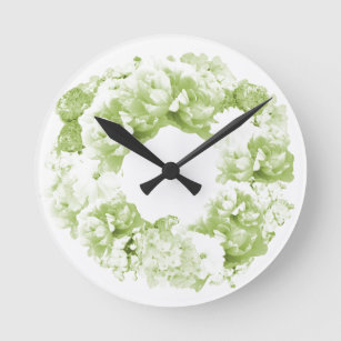 Celery Green Wreath Flower Clock