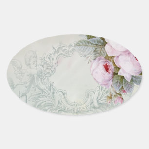 CÉLESTE background Oval Sticker