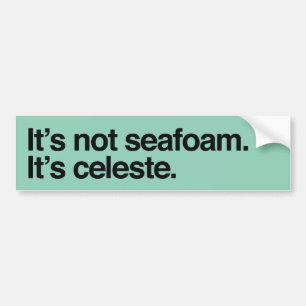 Celeste Green Bumper Sticker