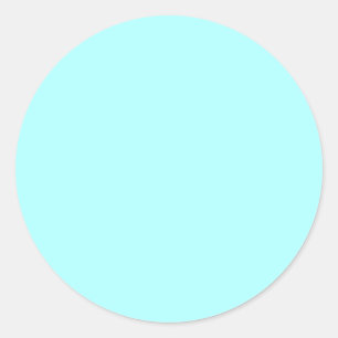 Celeste Green Classic Round Sticker