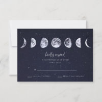 Céleste Starry Sky Moon Phases Mariage RSVP