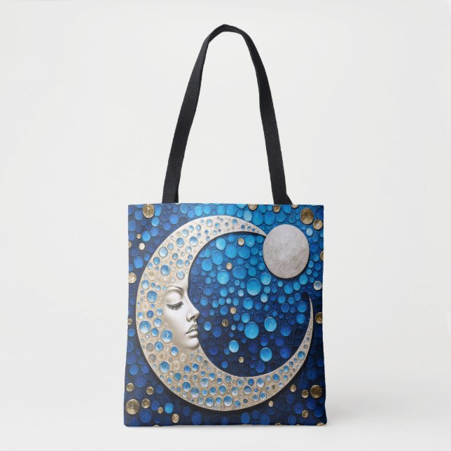 Celeste : Woman in the moon Tote Bag (Front)
