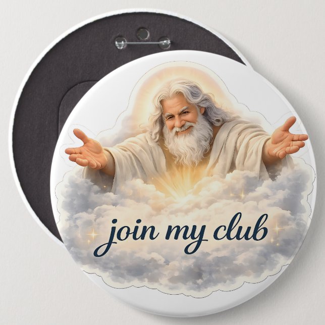 Celestial 6 Inch Round Button (Front & Back)