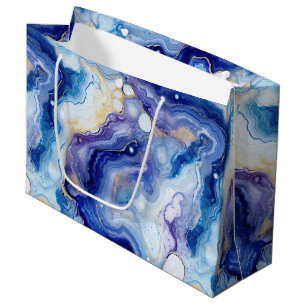 Celestial Agate   Abstract Galaxy Stone Pattern Large Gift Bag