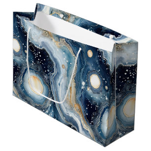 Celestial Agate   Abstract Planetary Stone Large Gift Bag