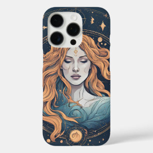 Celestial Aquarius Zodiac Sign iPhone 16 Pro Case