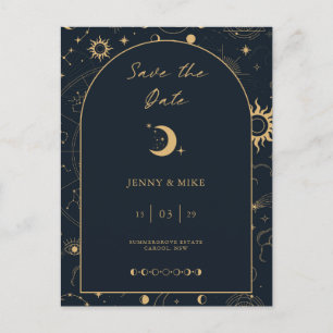 Celestial Arch Save the Date Invitation Postcard