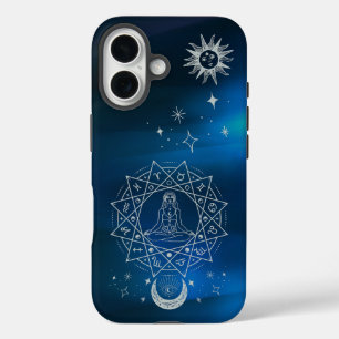 Celestial Astrology Mystic Meditation Zodiac iPhone 16 Case