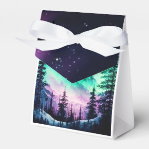 Celestial Aurora Borealis Northern Lights Vivid Favor Box