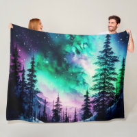 Celestial Aurora Borealis Northern Lights Vivid